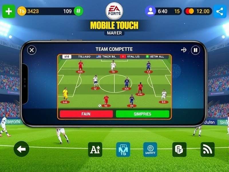 FIFA Mobile Magic Touch multiplayer gameplay showing team competition