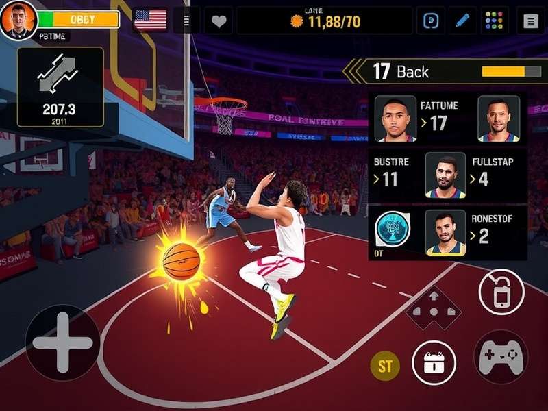 Slum Dunk Elite character customization and progression interface