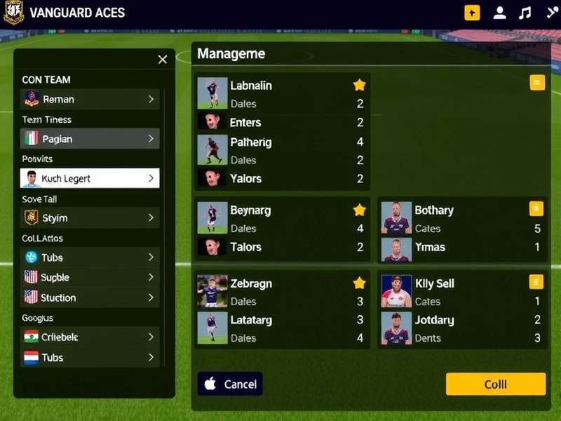 Rugby Vanguard Aces player customization options