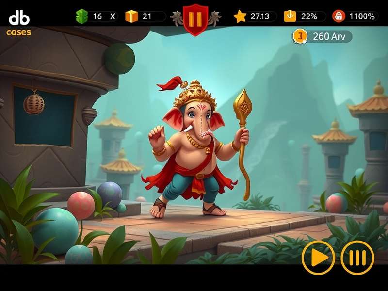 Ganesh Basket Guardian level design showing mythological environments