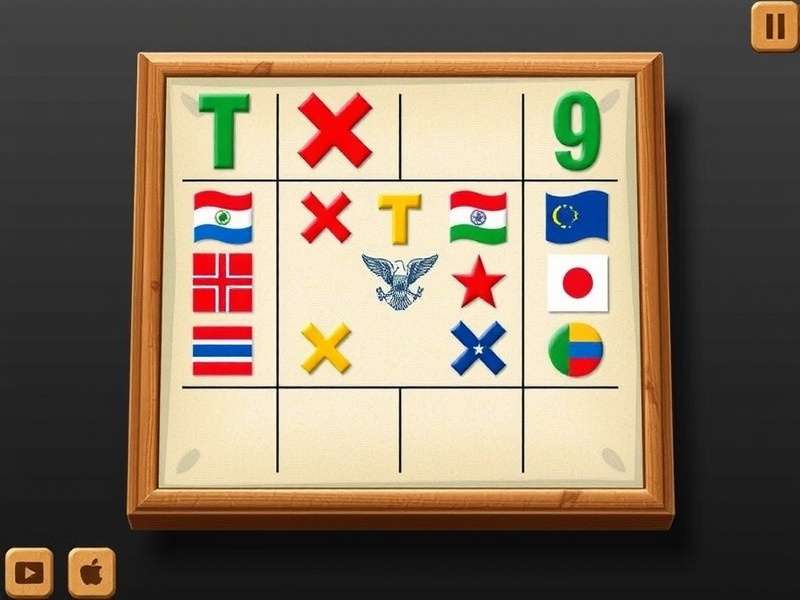 Modern digital version of Tic Tac Toe Premier