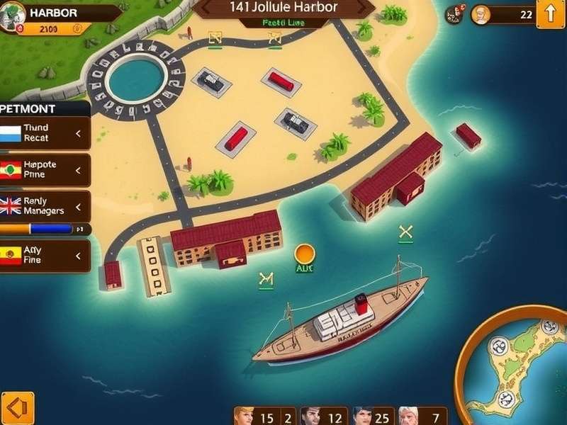 Mangalore Harbor Monarch strategy guide showing optimal harbor layout