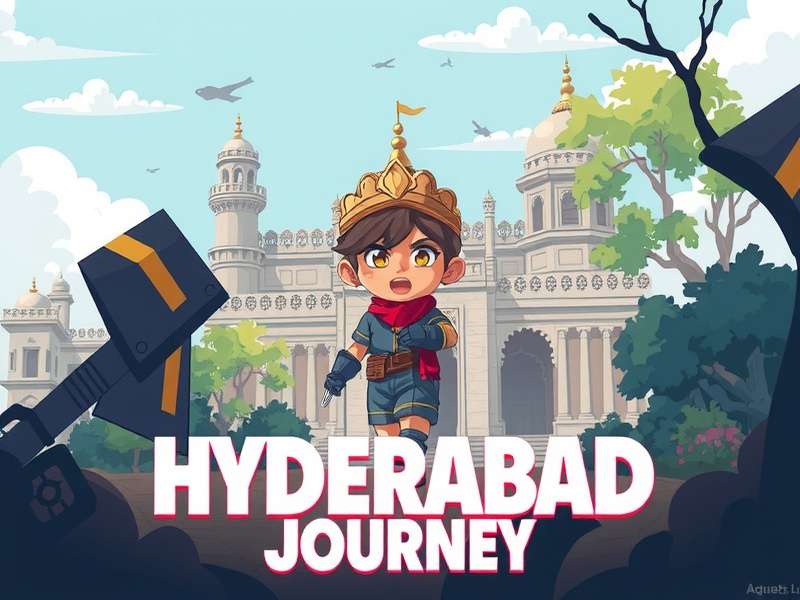 Main character from Hyderabad Pixel Journey