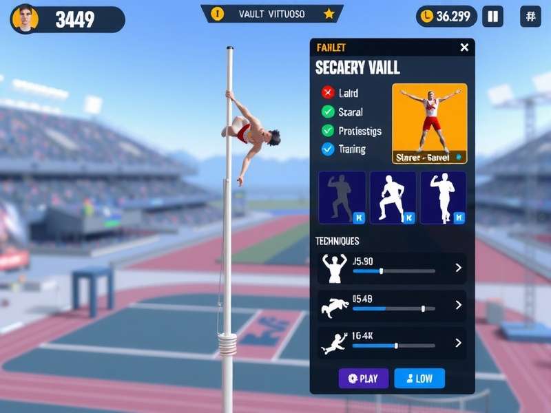 Pole Vault Virtuosos technique breakdown illustration