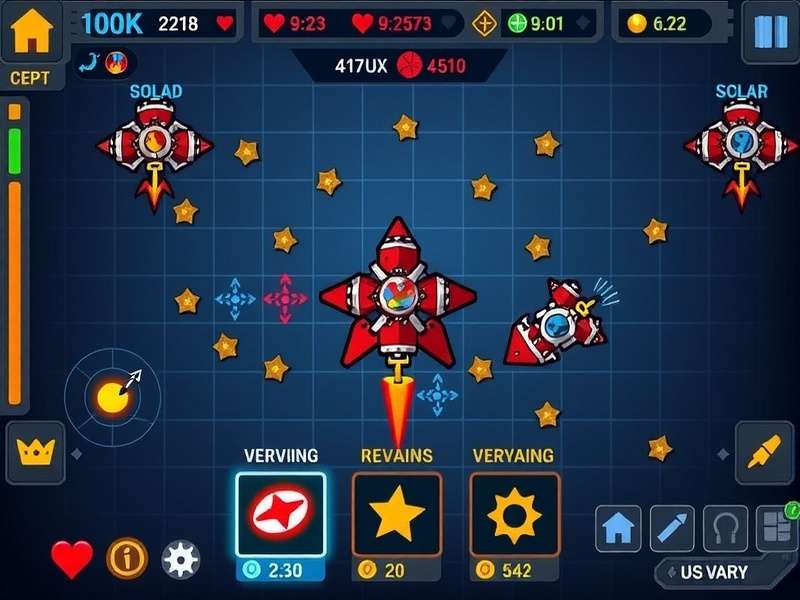 Tikka Defenders Space Siege upgrade system interface