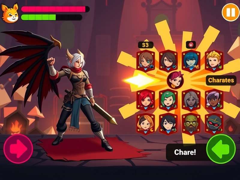 Passionfruit Predator Hero character selection screen