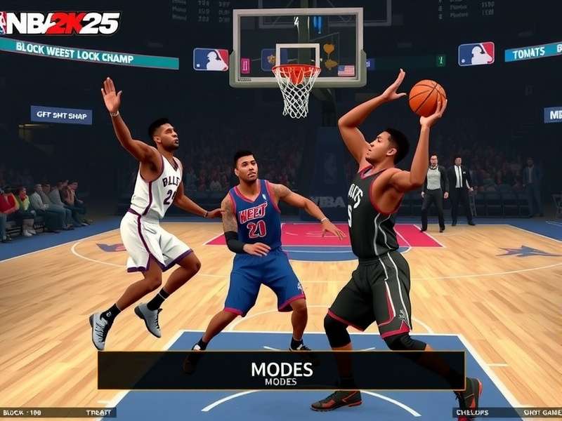 NBA 2K25 Block Champ game modes selection screen