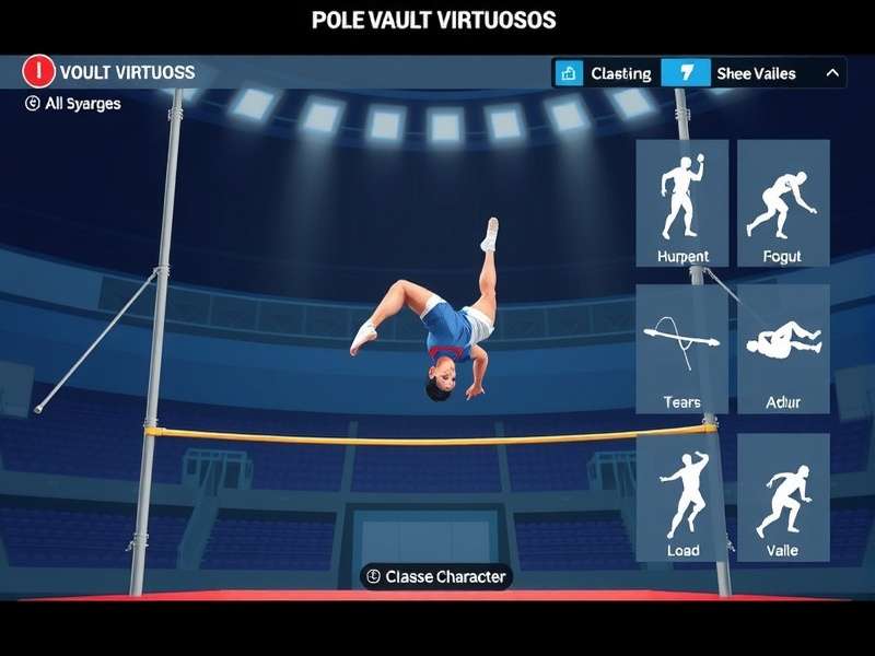 Pole Vault Virtuosos character customization screen