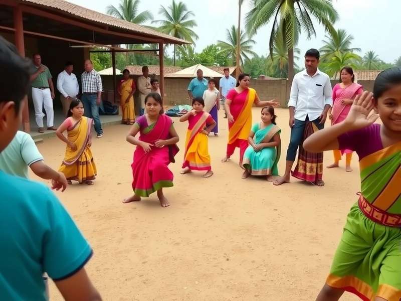 Multi-generational participants in a Govinda Joyful Jive tournament