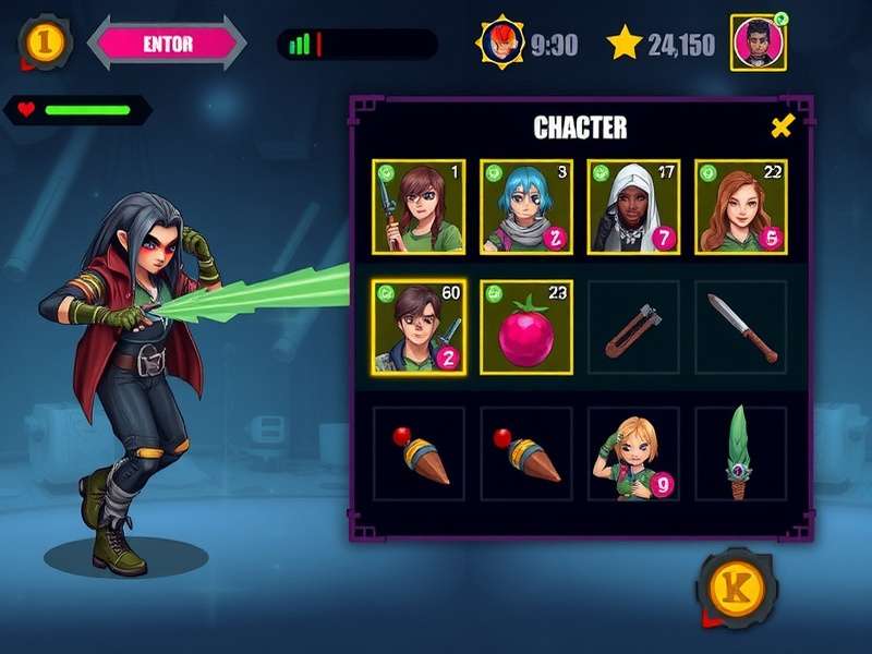 Passionfruit Predator Hero character customization interface