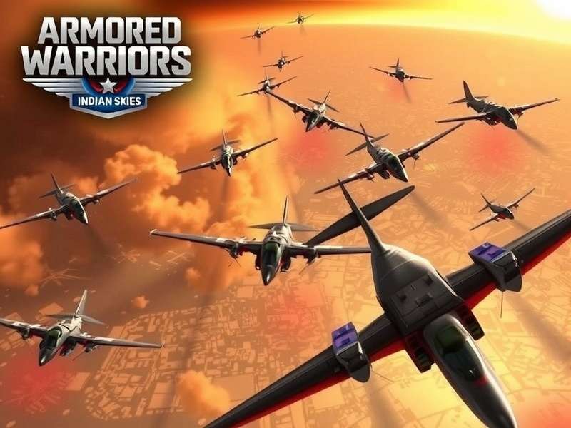 Armored Warriors: Indian Skies feature showcase with multiple aircraft designs