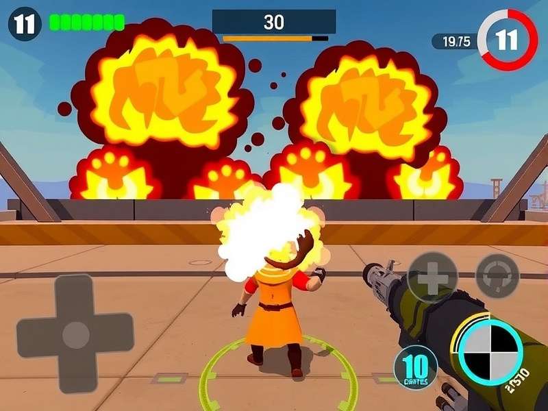 Blast Master control interface and HUD elements