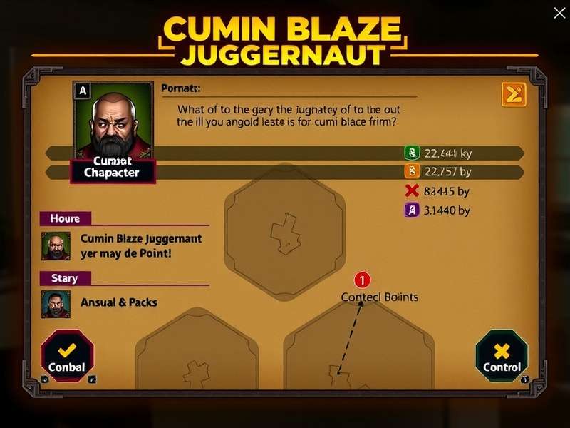 Cumin Blaze Juggernaut character selection screen