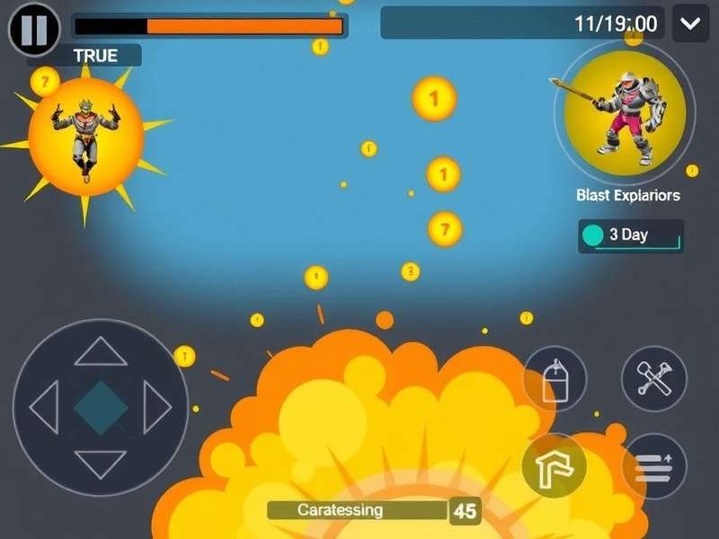 Blast Master gameplay screenshot showing explosive action