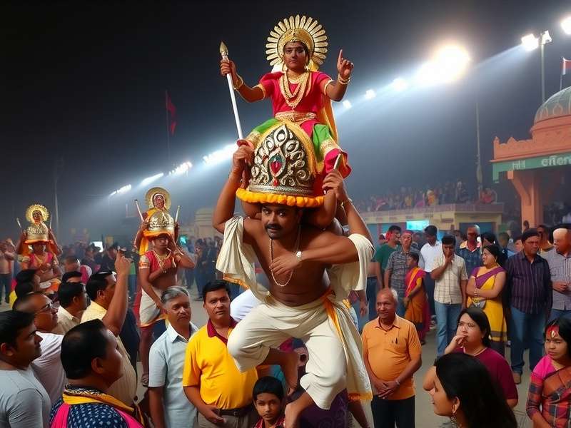 Community participation in Govinda Dance Extravaganza