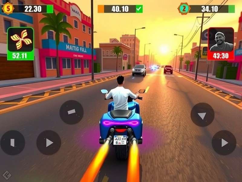 Phatphati Sprint gameplay screenshot showing Indian street racing