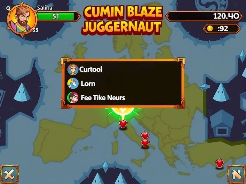 Cumin Blaze Juggernaut gameplay screenshot showing combat