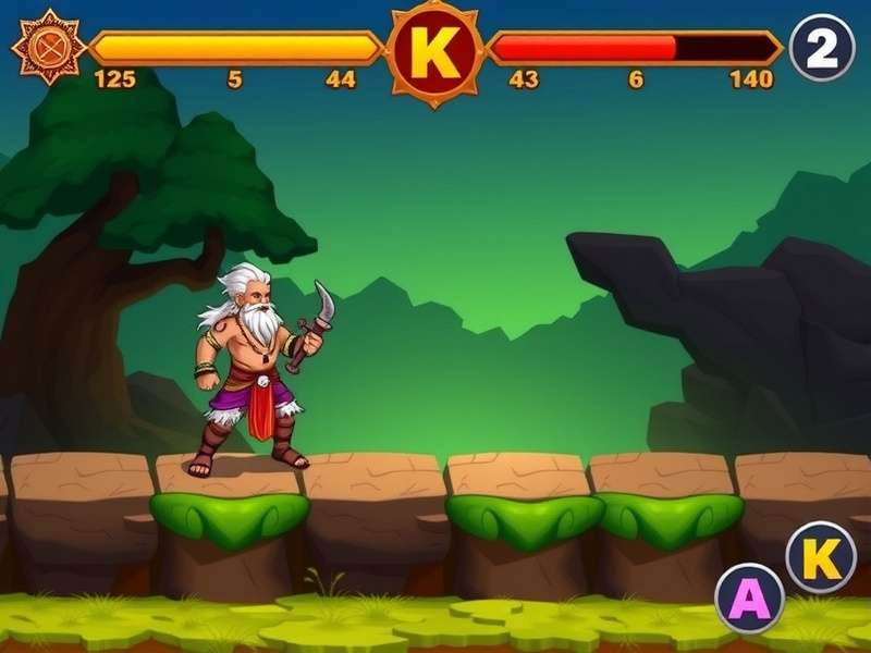 Bhima S Mighty Battle gameplay screenshot showing combat