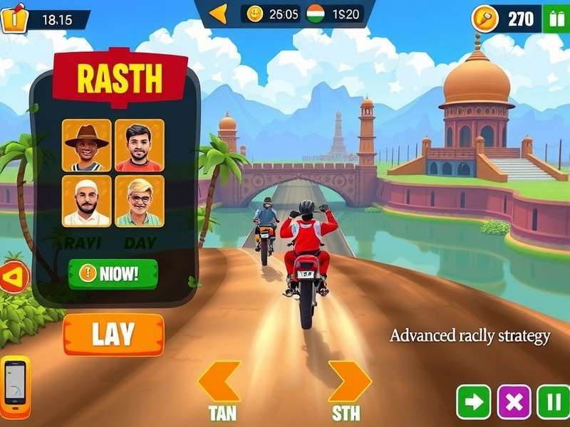 Advanced racing strategy in Rajma Rally Hero