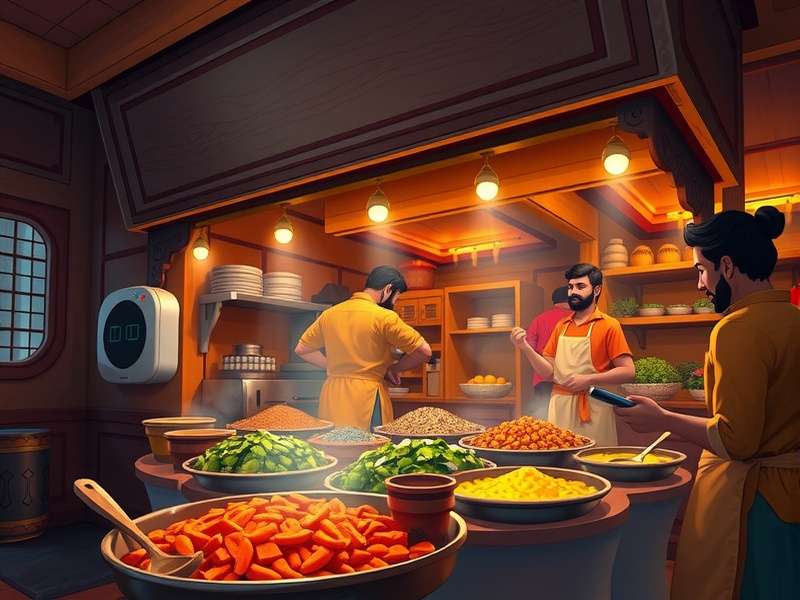 Mysore Taste Trek ingredient market with vibrant South Indian spices