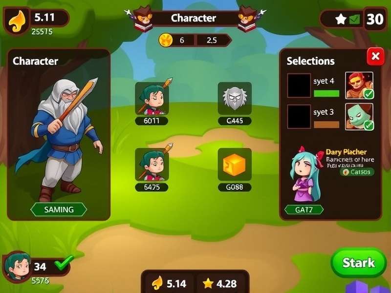 Nutmeg Courageous Warrior character selection screen