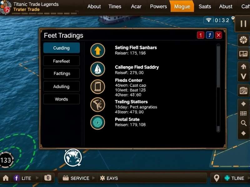 Titanic Trade Legends gameplay screenshot showing trading interface