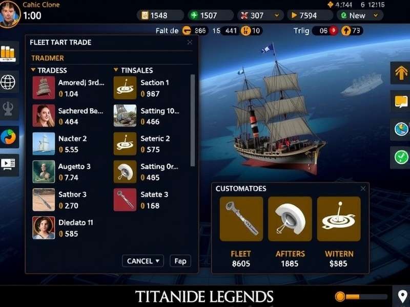 Titanic Trade Legends customization options
