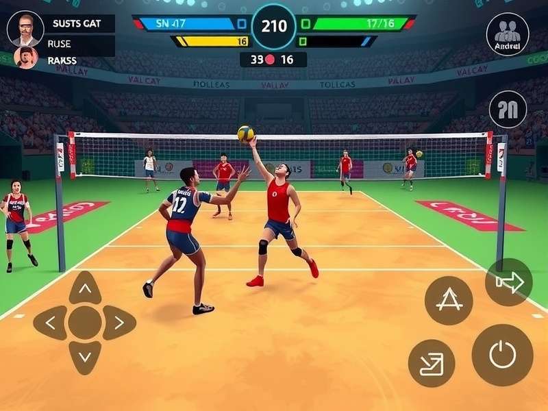 Volley Legends India control interface and gameplay mechanics