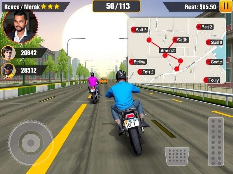 Mumbai Speed Glory map showing various racing locations