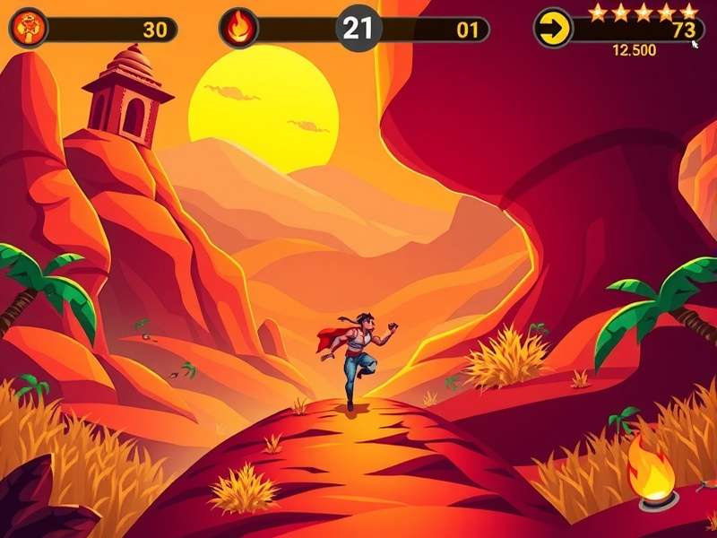 Fiery Runaway power-ups and special abilities display