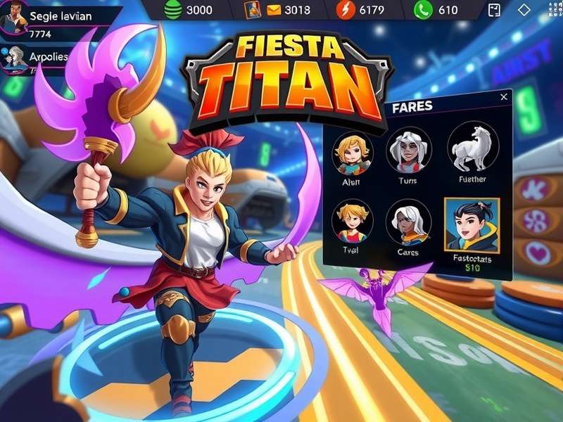 Fiesta Titan tournament scene showing competitive gameplay