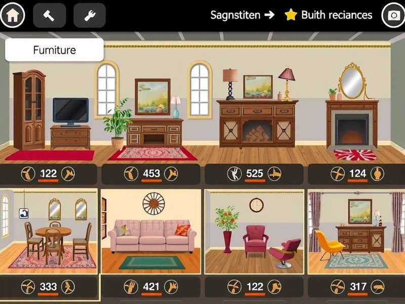 Different furniture styles available in Furniture Frenzy