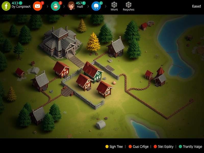 Prosperity Peak Pioneer gameplay screenshot showing village development