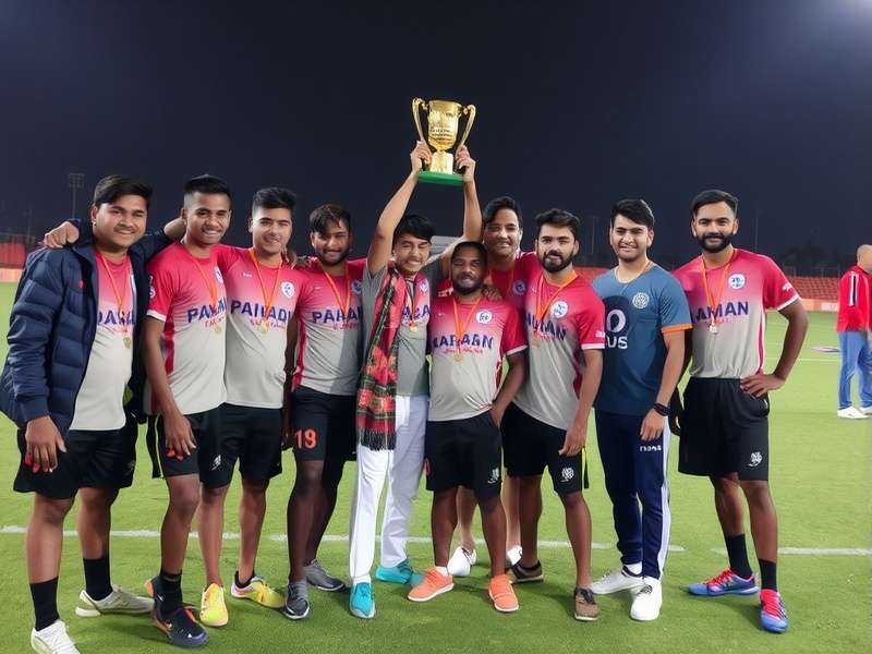 Hussain Sagar Warriors team celebrating victory