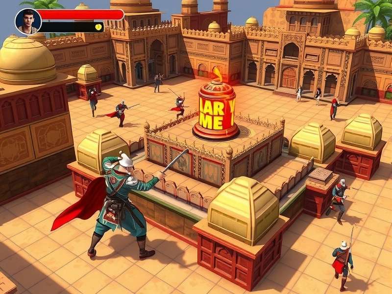 Rajput Royal Rumble gameplay screenshot showing battle scene