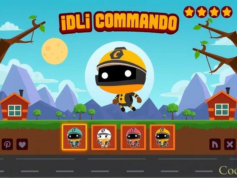 Idli Commando Game Main Screen