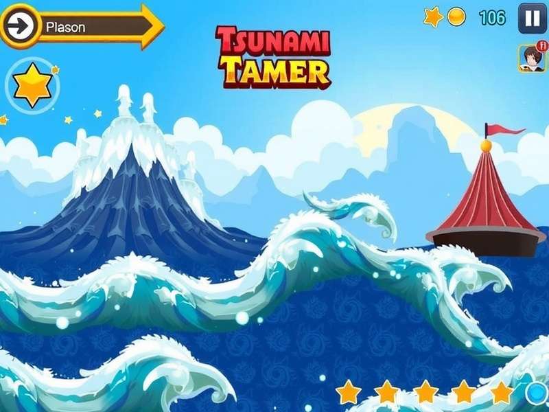Tsunami Tamer Game Screenshot