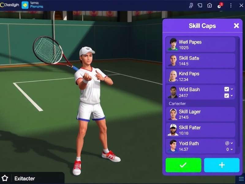 Chandigarh Tennis Phenoms gameplay screenshot showing character in action