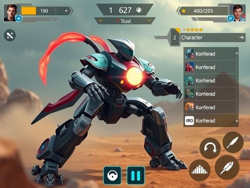 Kol Robo Siege Marauder gameplay screenshot showing robot battle