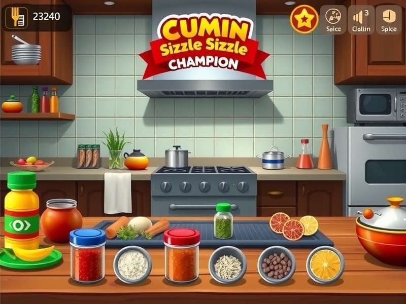 Cumin Sizzle Champion spice selection interface