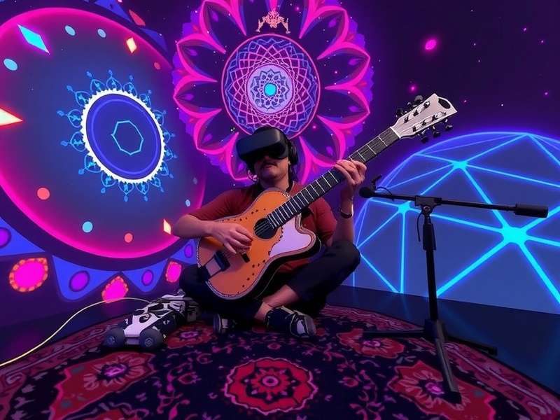 Sitar Dreams VR gameplay showcasing virtual sitar playing