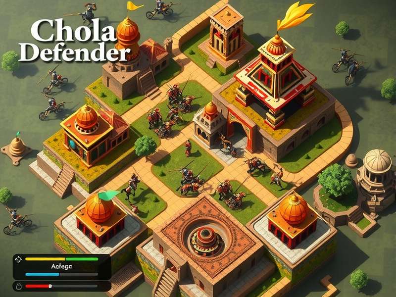 Chola Defender city building showing ancient Indian architecture