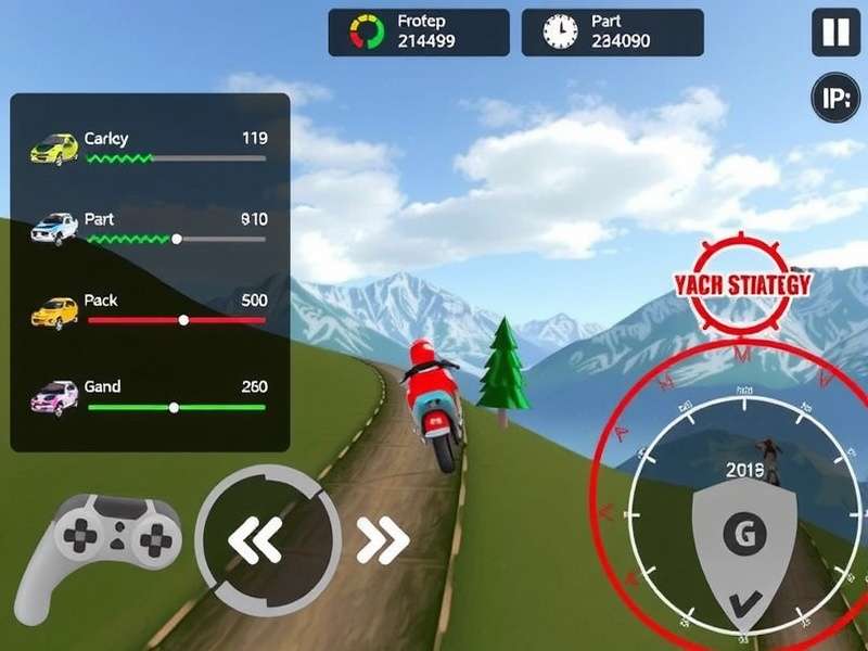 Panchgani Peak Racer gameplay screenshot showing mountain racing