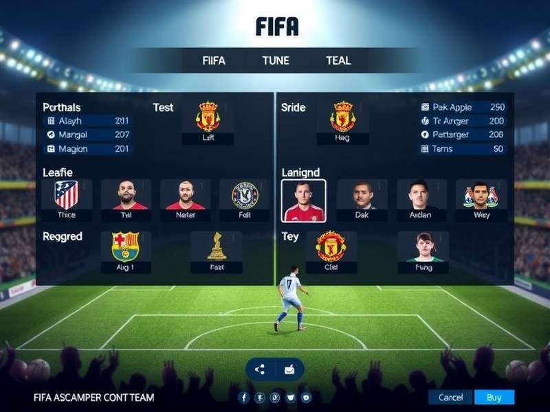 FIFA Manager Wizard Emperor team management screen