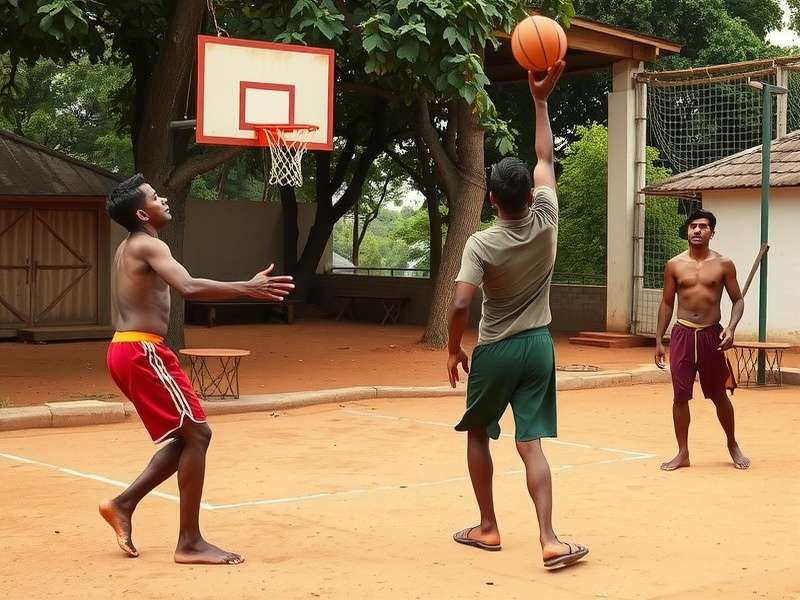 Historical photograph of early Indian Hoop Elite players