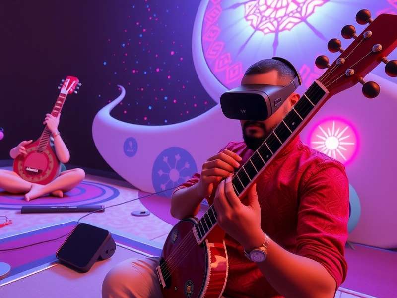 Sitar Dreams VR development team collaborating with musicians