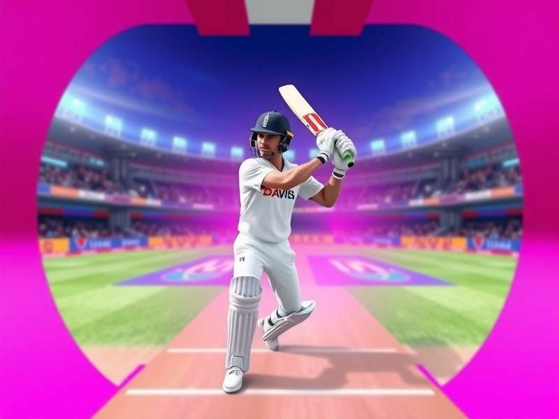 VR Cricket Titan Hero gameplay showing batsman in virtual reality
