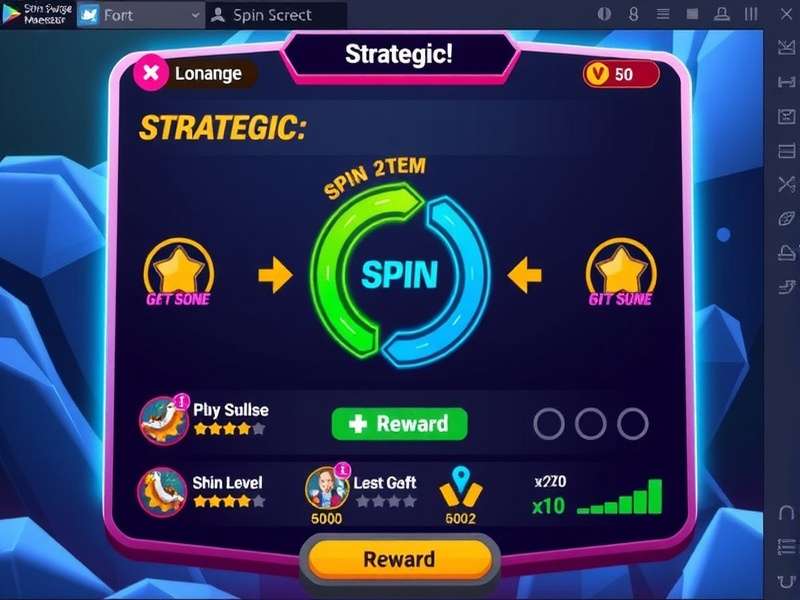 Spin Surge Maestro gameplay interface showing strategic elements