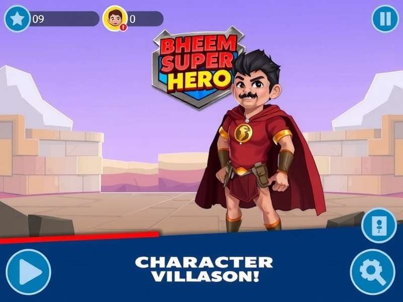 Bheem Super Hero Game Interface