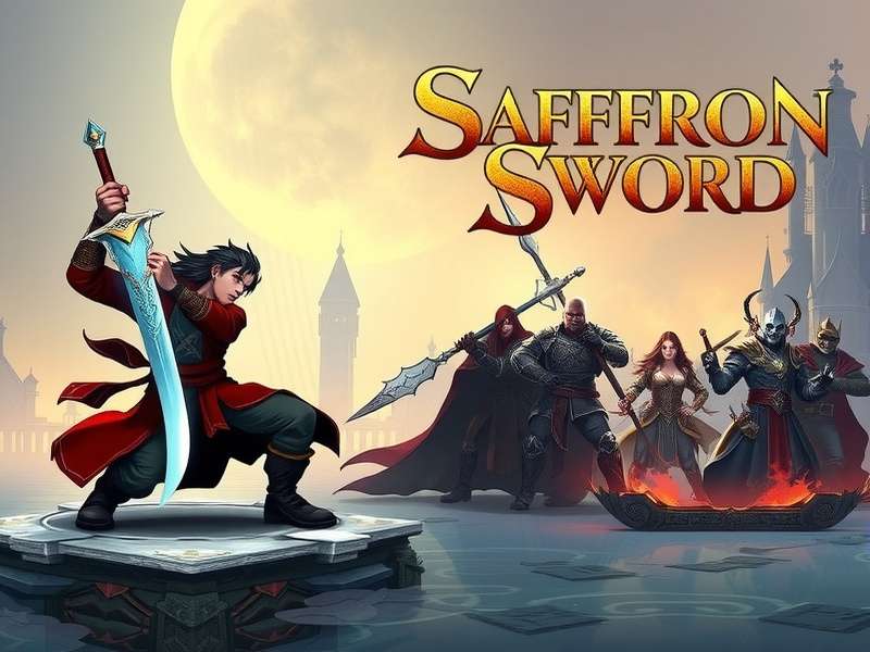 Saffron Sword gameplay screenshot showing combat and environment